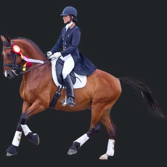 Sonia Zugel Riding Ungaro in Devon for Ireland